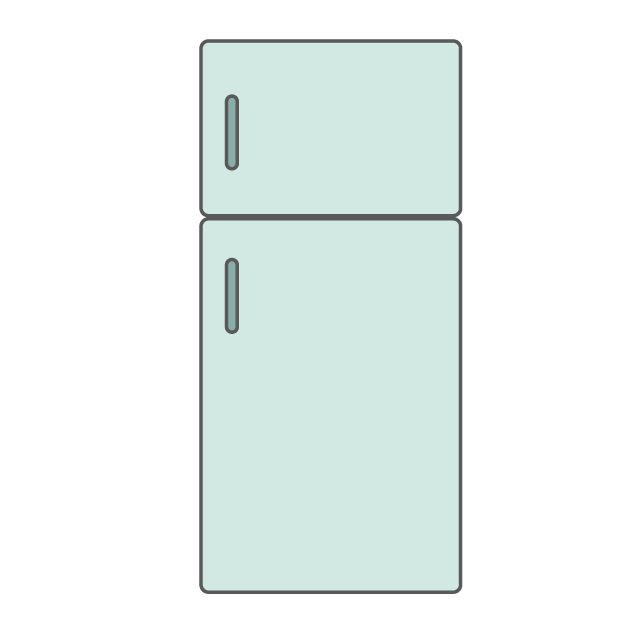 Refrigerator clipart vector. Free download illustration material