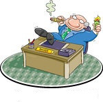  royalty free rf. Relaxing clipart boss