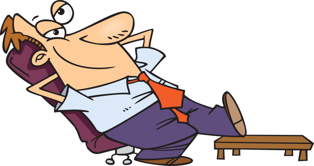 Relax . Relaxing clipart boss