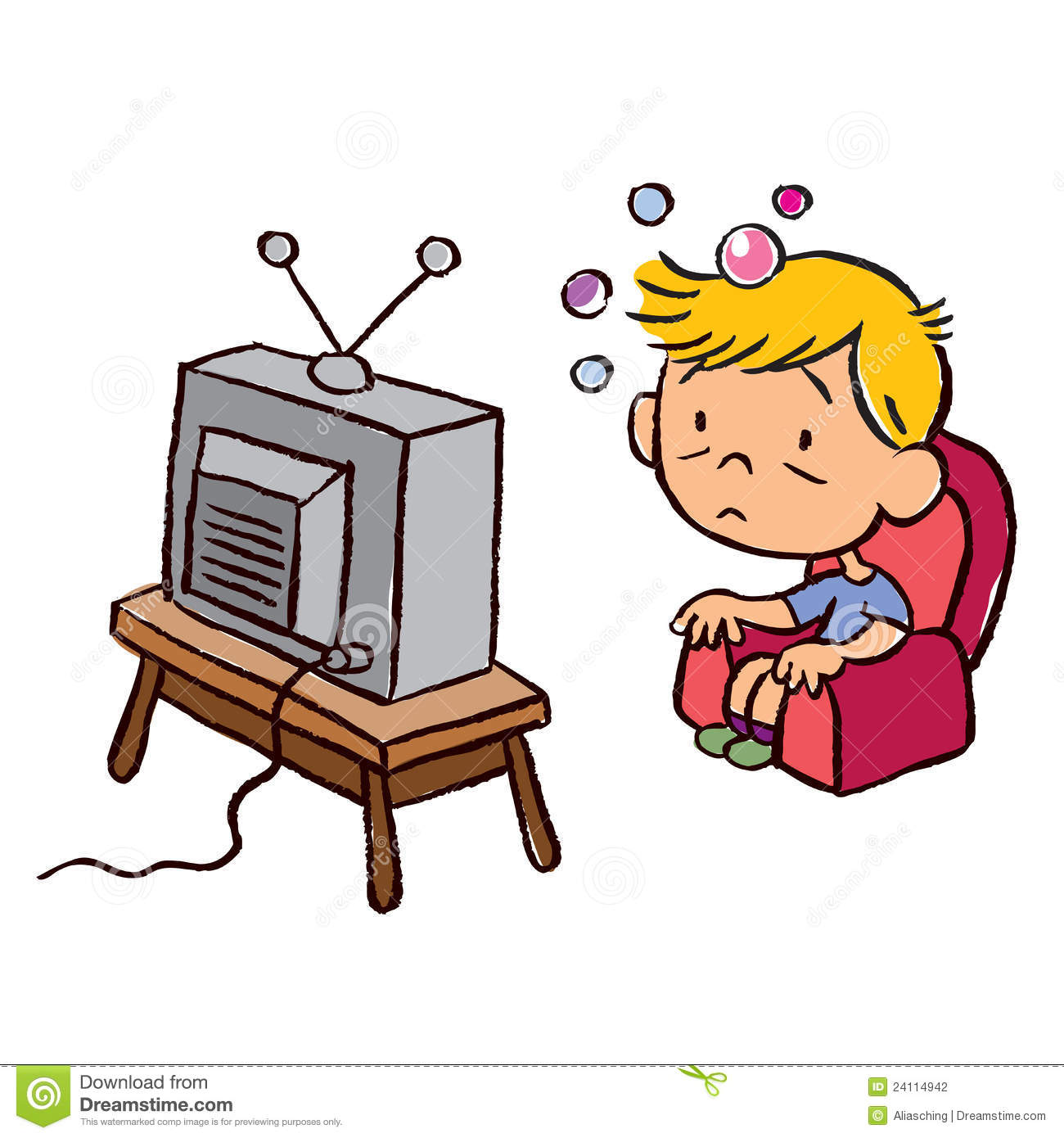 See clipart watch television.  watching tv clipartlook