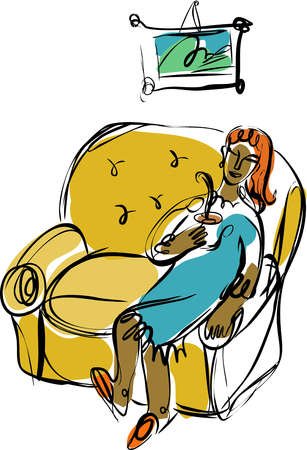 relaxing clipart comfortable