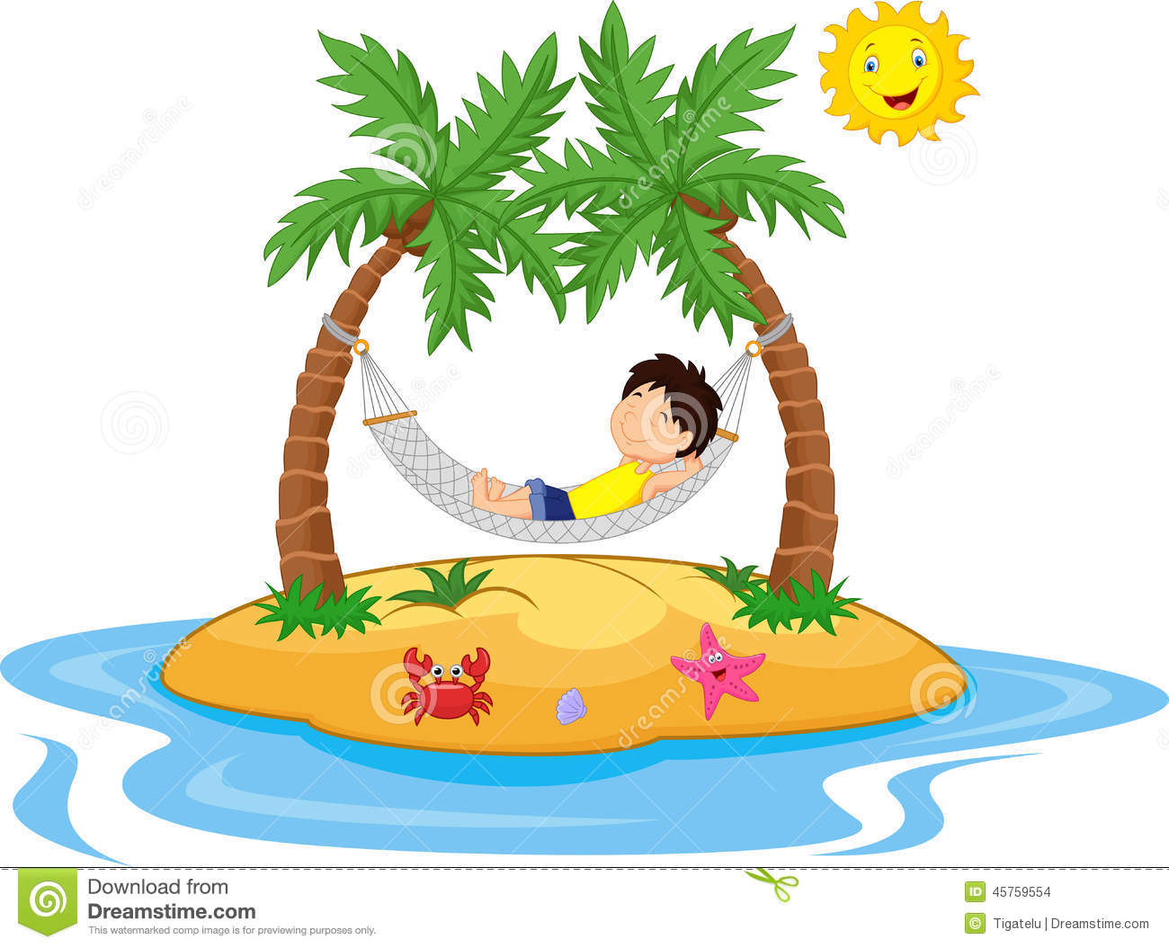 relaxing clipart country boy