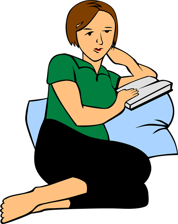 relaxing clipart relaxed woman