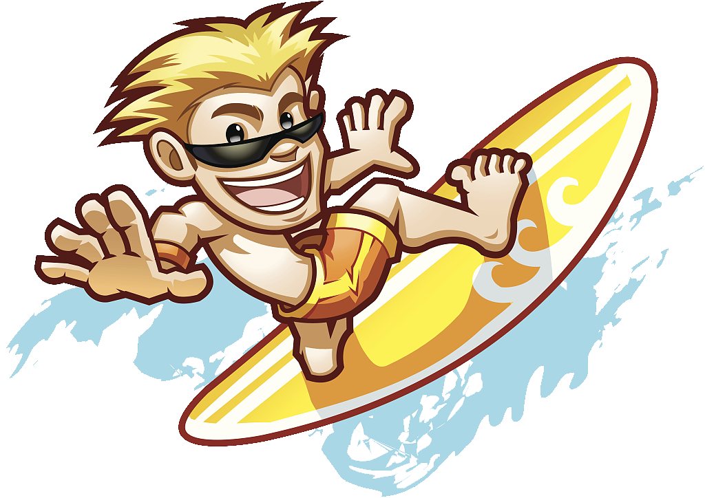surfing clipart surfer hawaiian