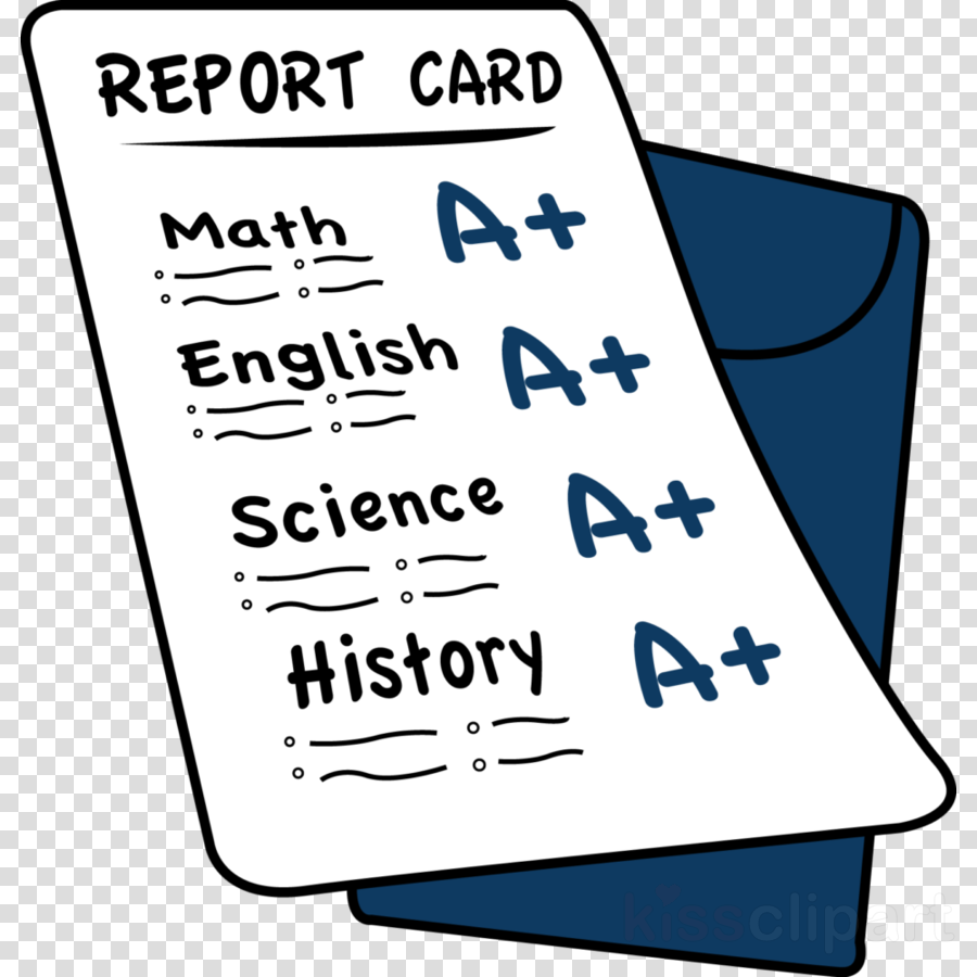 report clipart grade card