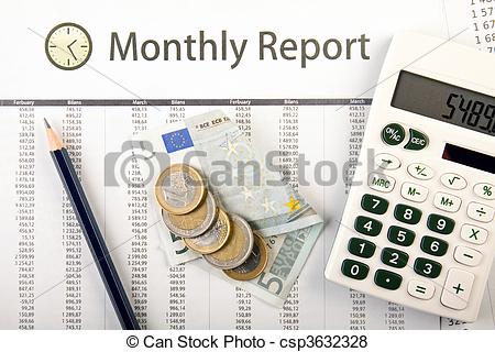report clipart monthly report