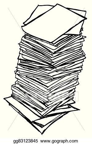 report clipart paper stack
