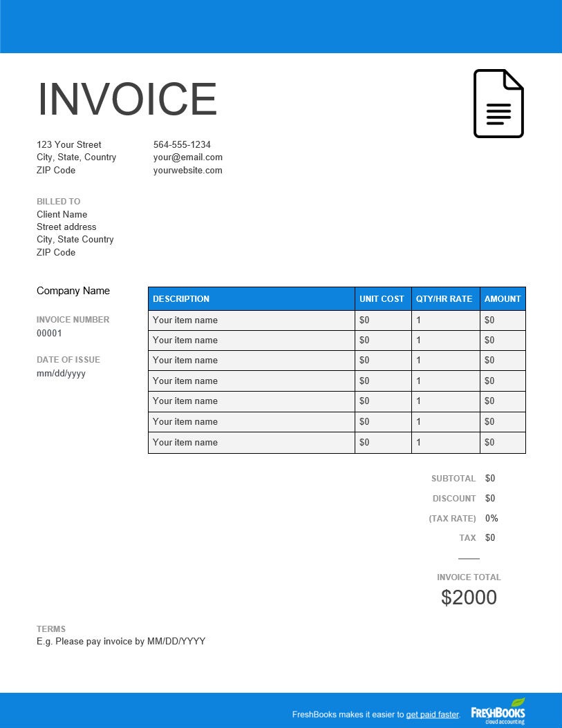 Template create and send. Report clipart sale invoice