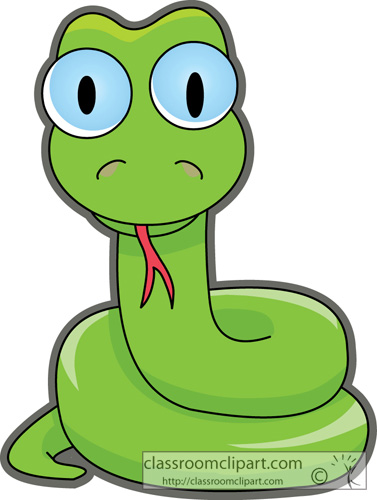 Reptile clipart. Cute snake animal a