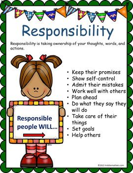 responsibility clipart moral education