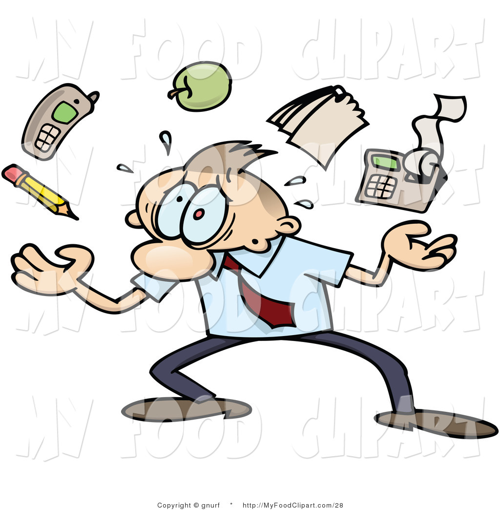 responsibility clipart overwhelmed person