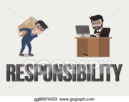 Responsibility clipart work. Eps illustration business concept