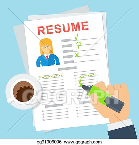 resume clipart applicant