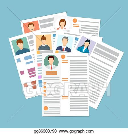 resume clipart applicant