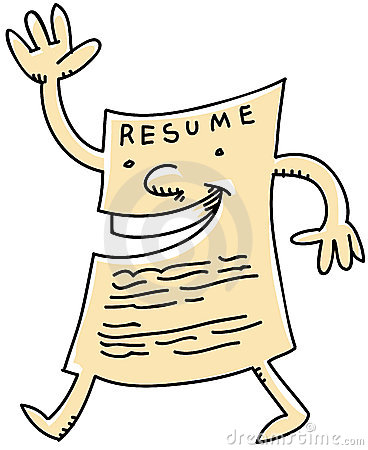 resume clipart cartoon