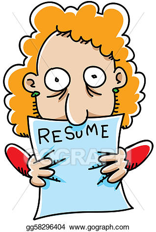 resume clipart cartoon