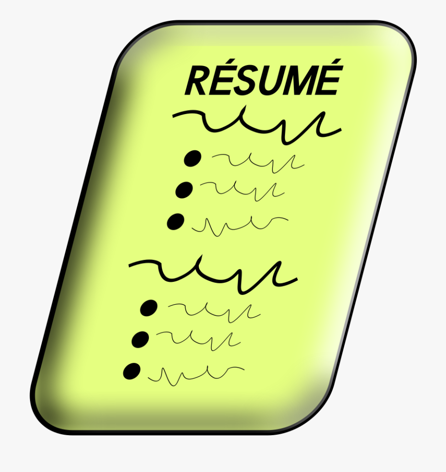 resume clipart clip art