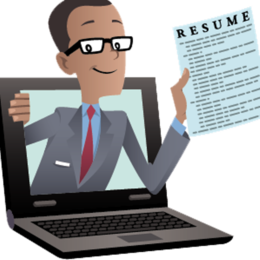 resume clipart computer