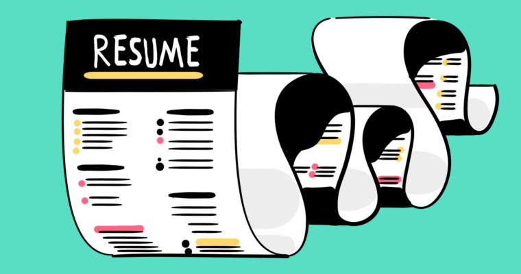 resume clipart job market