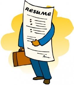 resume clipart job seeker