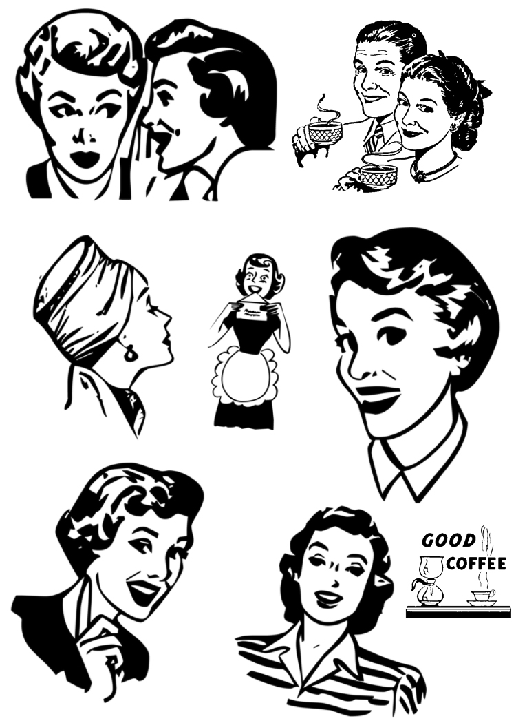 Retro clipart clip art.  images about on