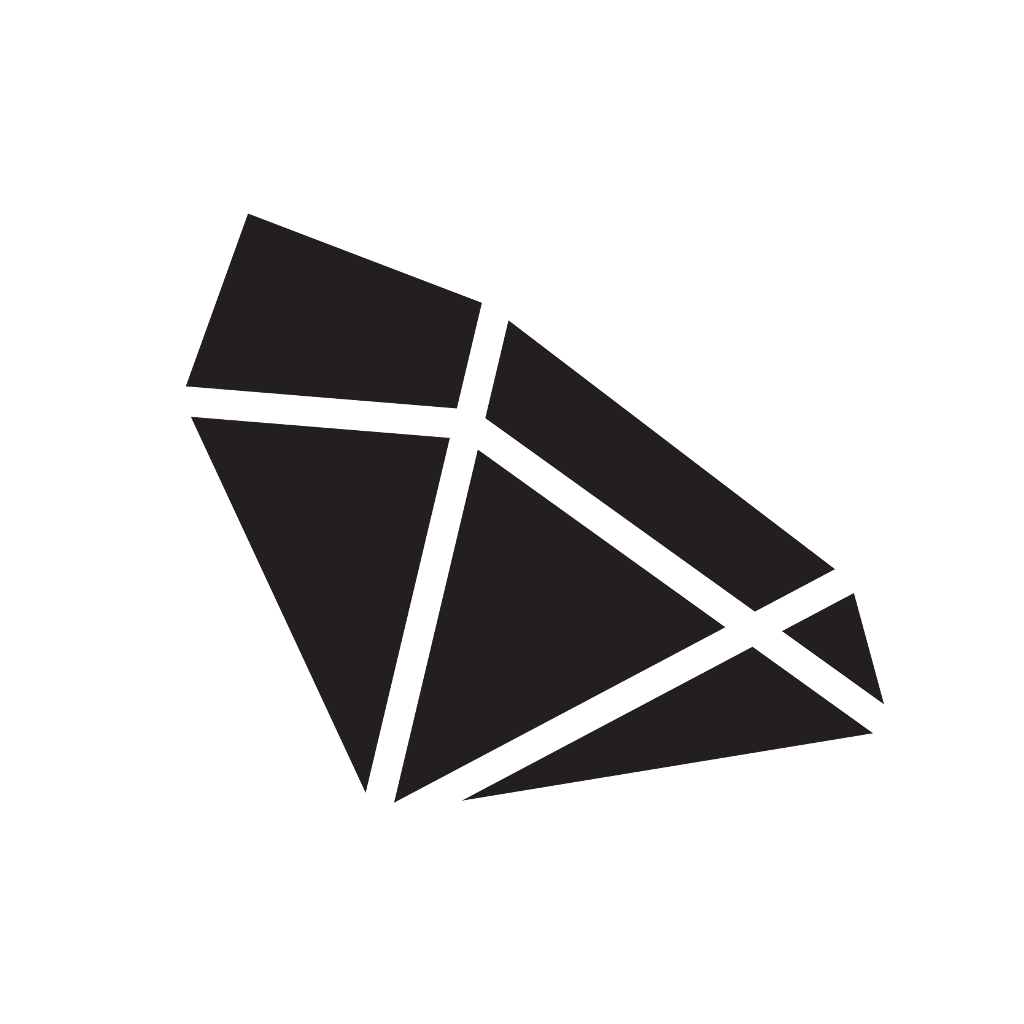 Retro clipart diamond shape. Abstract shapes geometric black