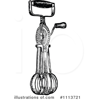 Illustration by prawny vintage. Retro clipart mixer