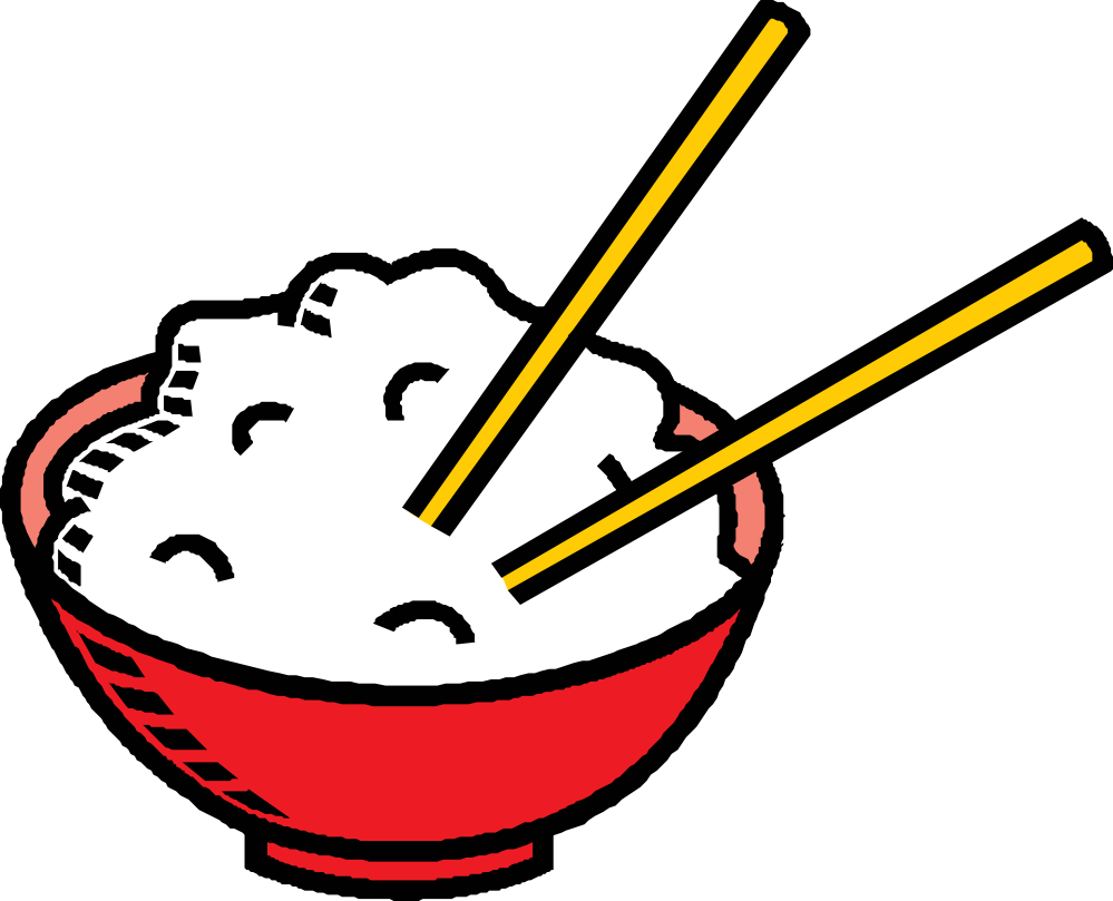 rice clipart colouring