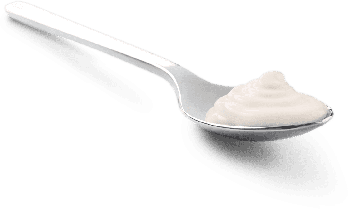 Download spoon with curd. Yogurt clipart spoonful