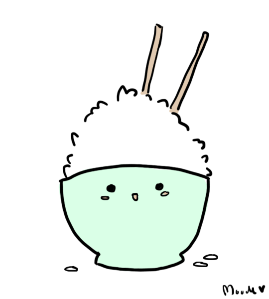 rice clipart cute