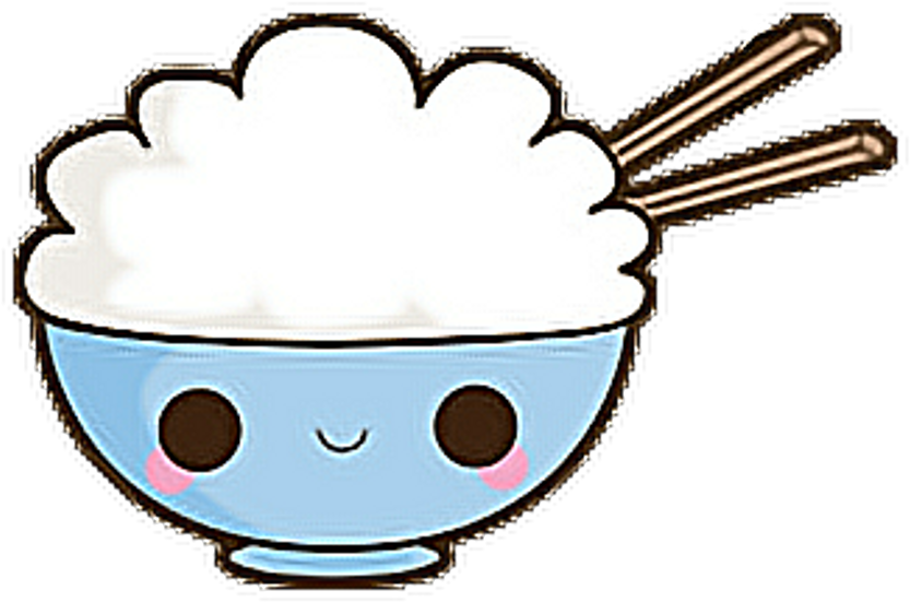 rice clipart cute