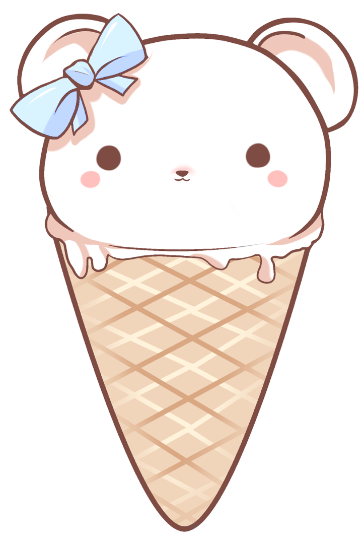 Rice clipart kawaii. Cris garriga illustration bearicecream