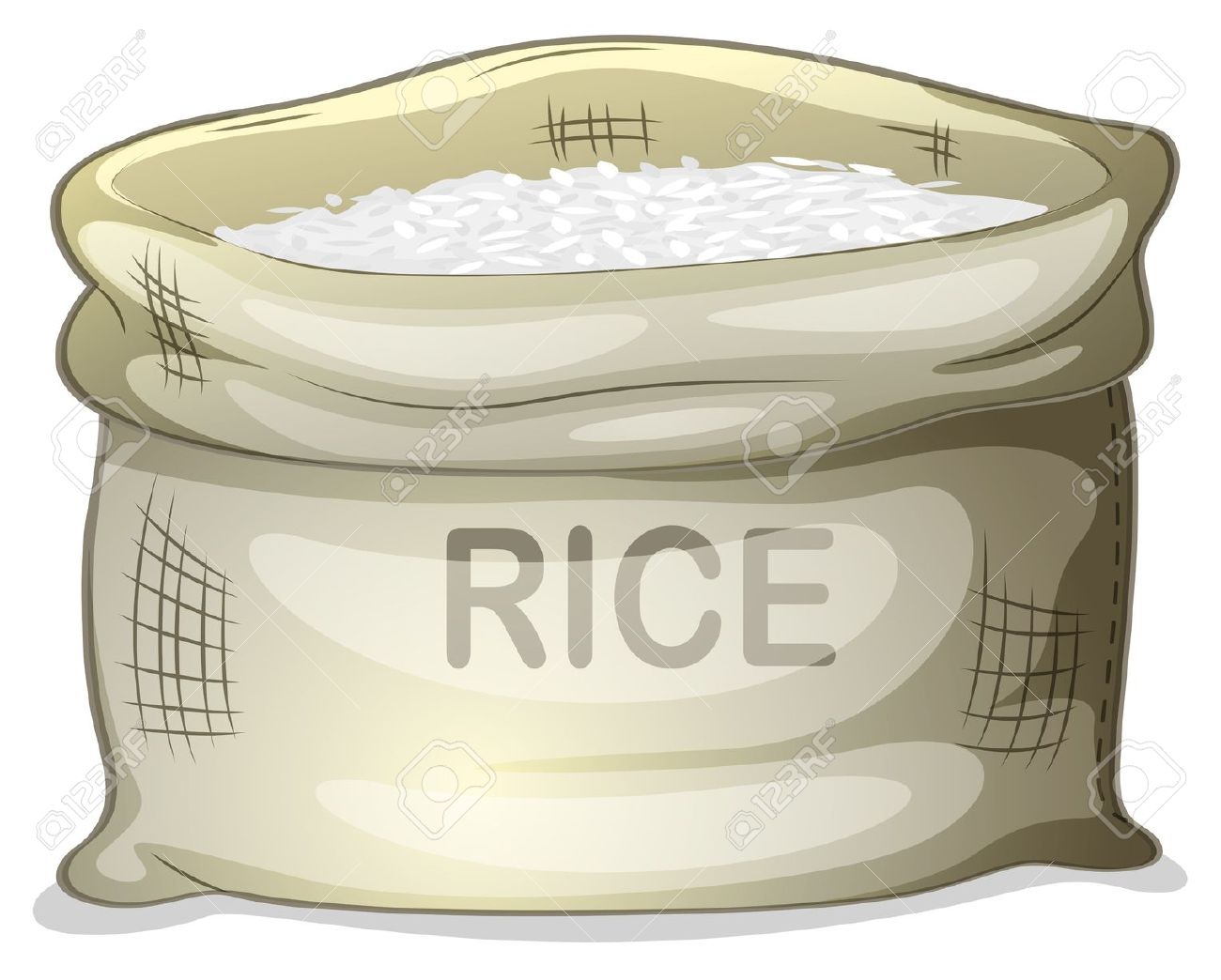 rice clipart rice bag