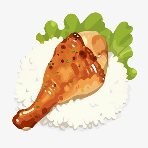 Rice clipart rice chicken. And 