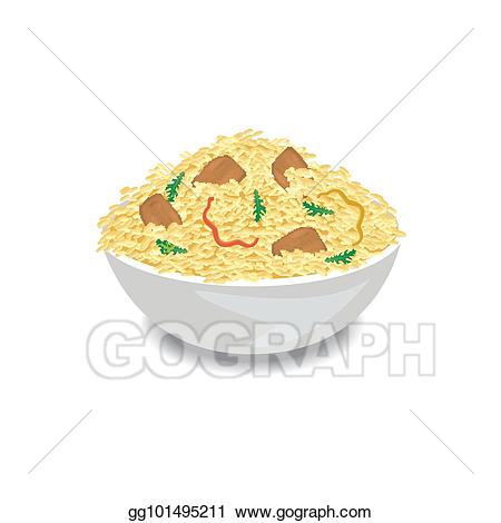 rice clipart rice meat
