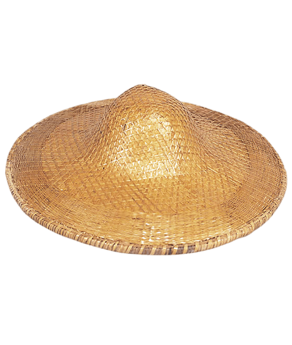 Rice clipart rice paddy. Chinese rickshaw hat transparent
