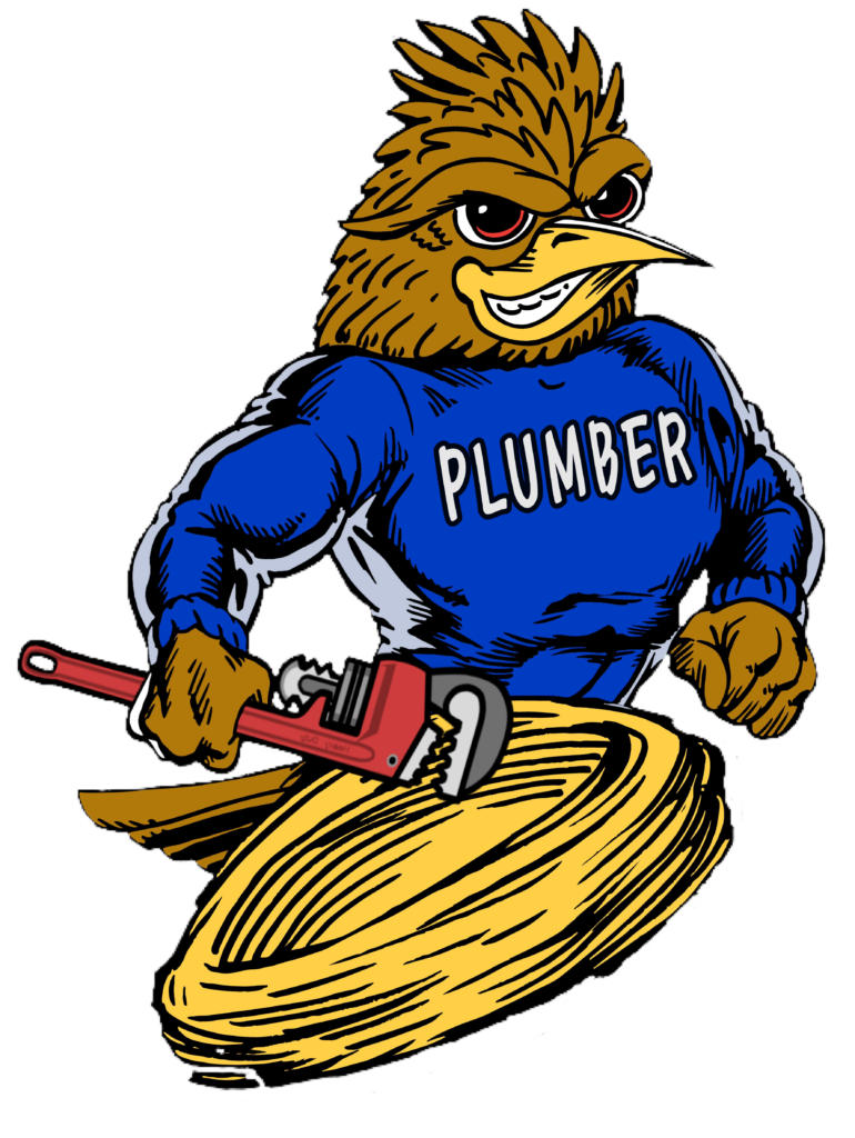 Roadrunner clipart fast. Plumber plumbing drain service