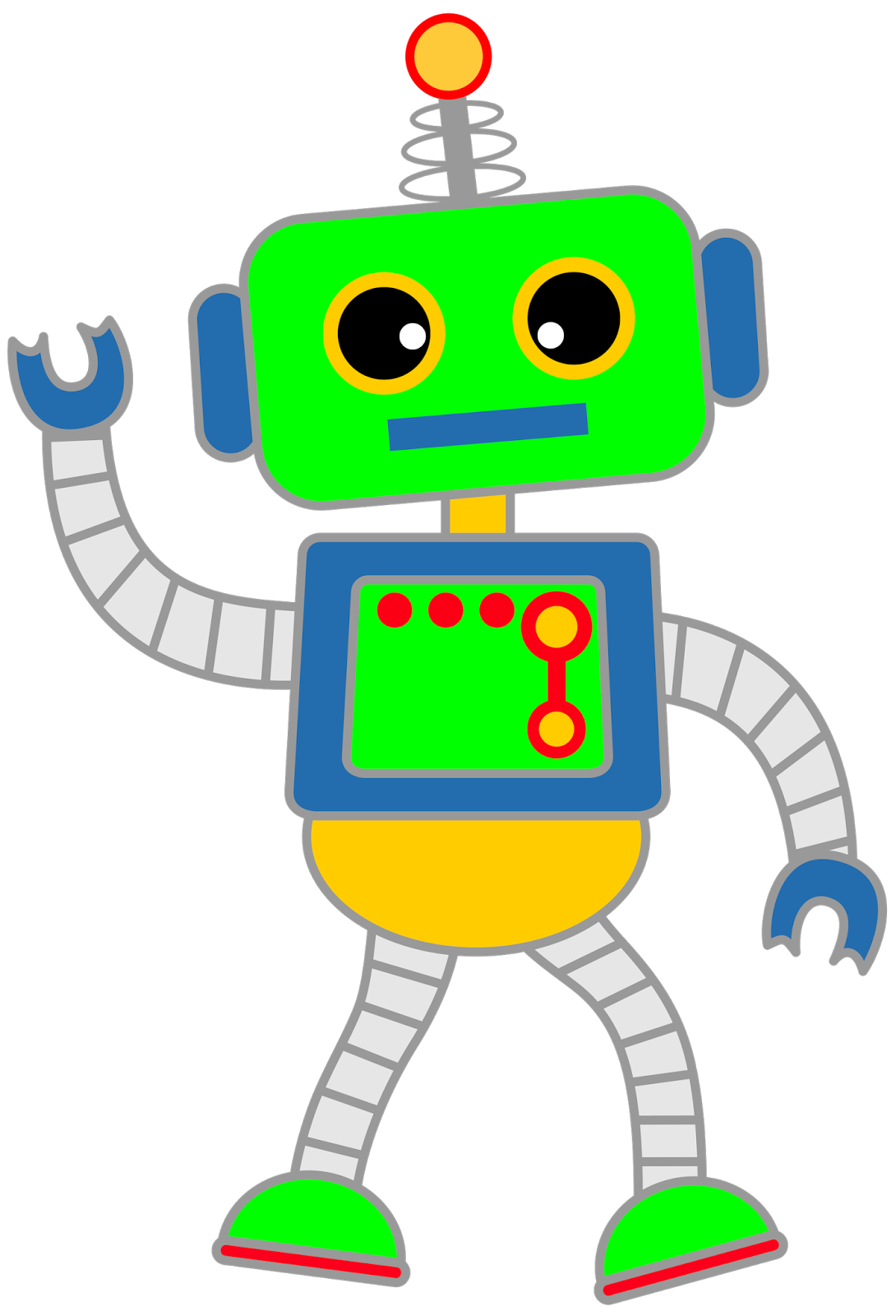 Learning clipart everyday life. A selection of robots