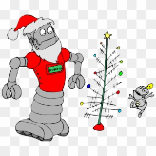Robot clipart christmas. Tree png images free