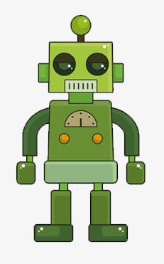 robot clipart green robot