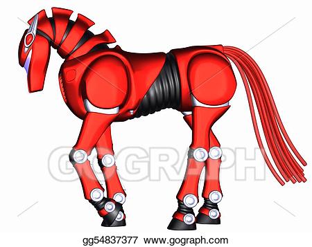 robot clipart horse