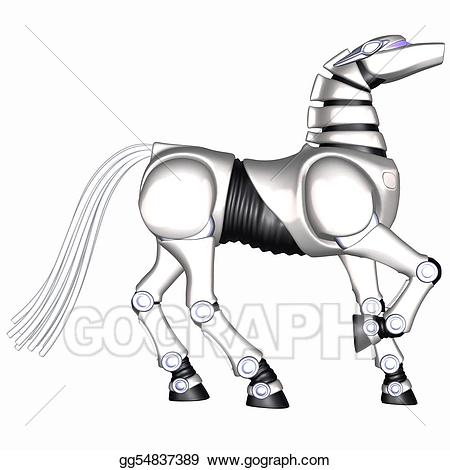 robot clipart horse