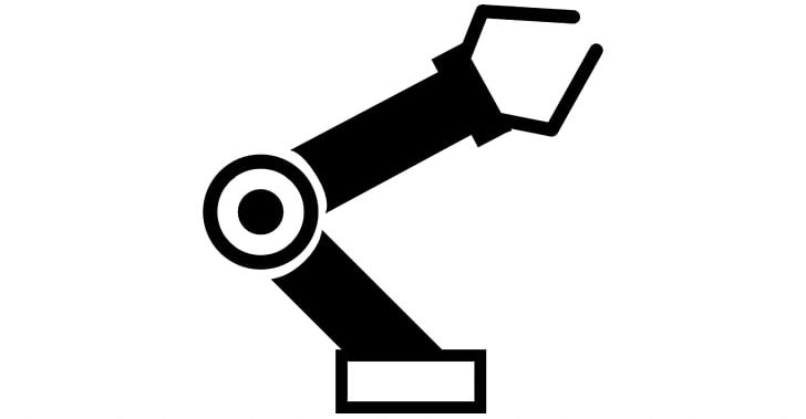 Robot clipart icon. Robotic arm robotics png