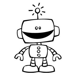 robot clipart kawaii