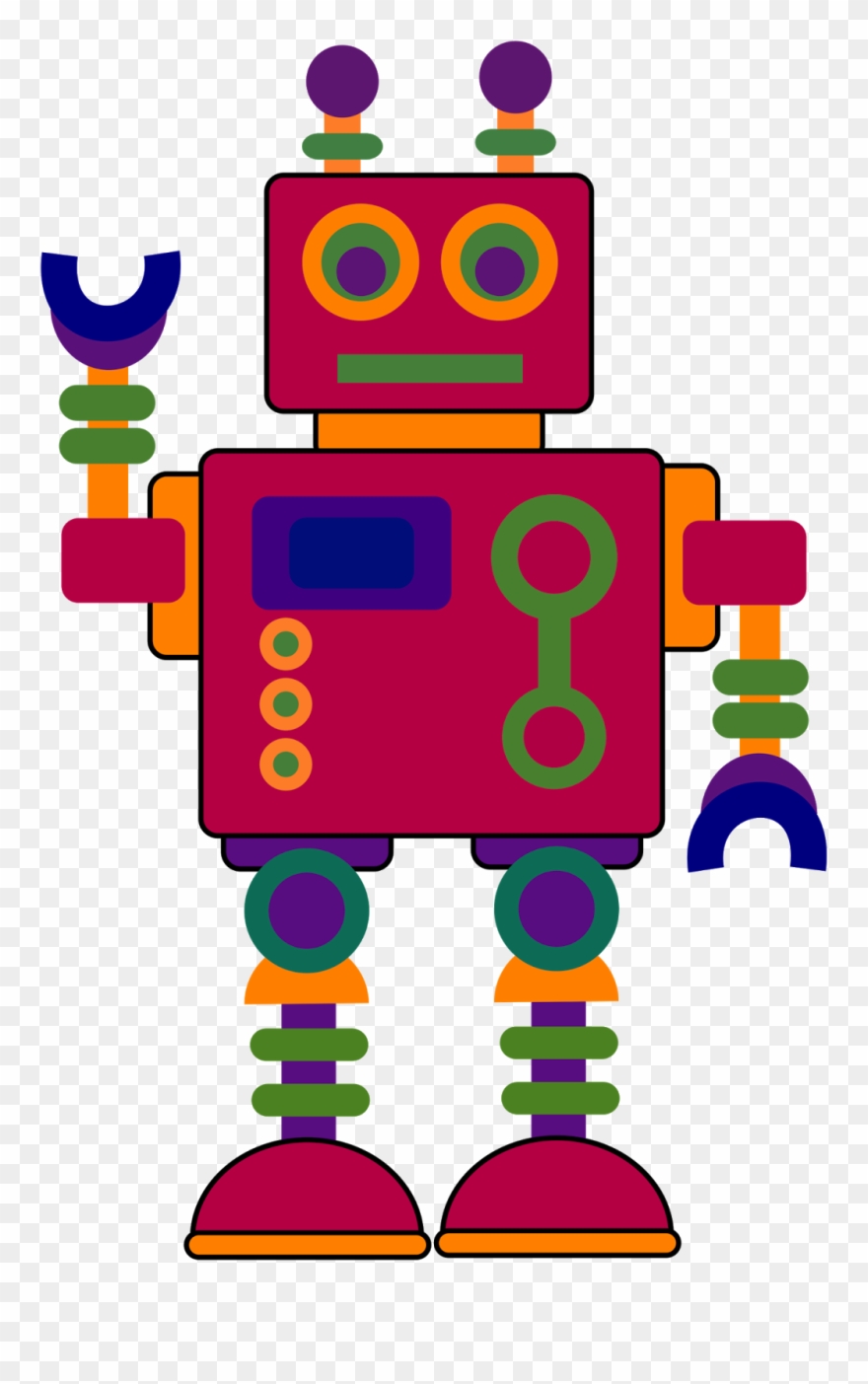 Robot clipart robotic. Library clip art of