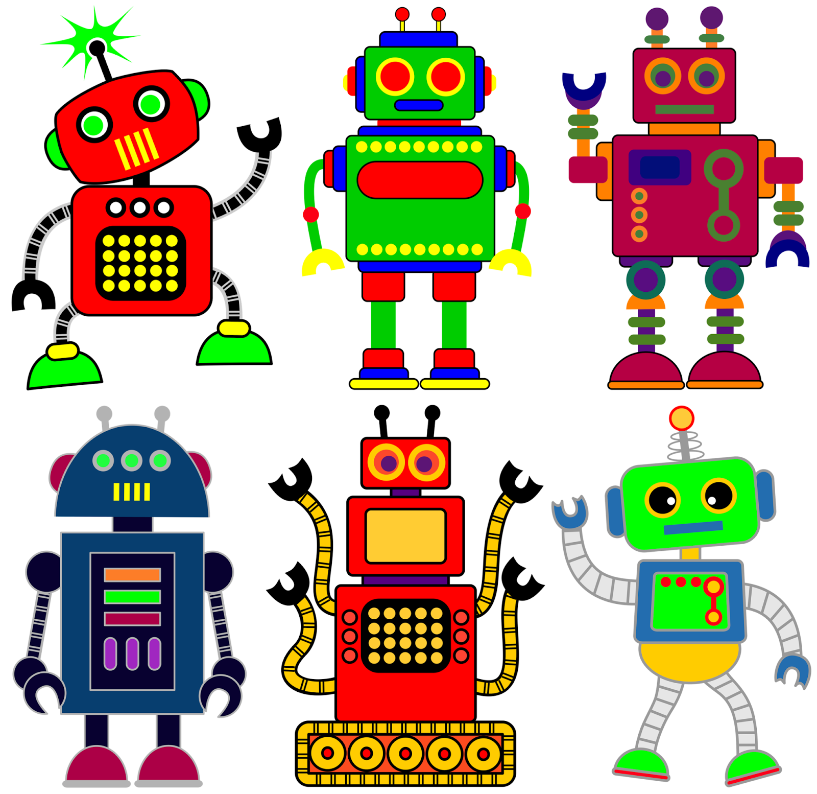 Treasures robots clipartandscrap . Robot clipart robotic