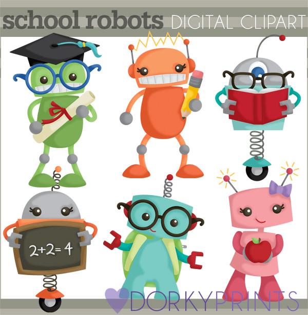 robot clipart school