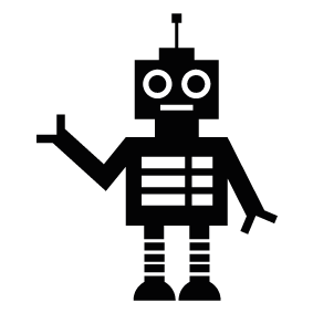 robot clipart silhouette