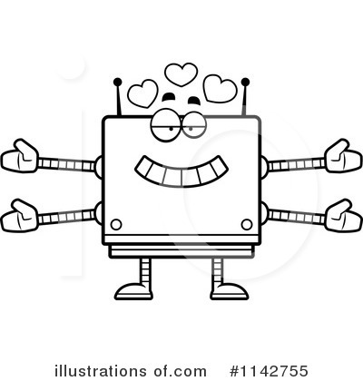 Illustration by cory thoman. Robot clipart square