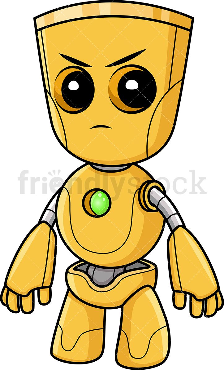 Robot clipart superhero. Angry yellow clip arts